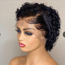 One Size Party Fashion Hair Full Wig Black Short Curly Wigs Twist Wig Hair Wig