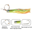 Octopus Squid Fishing Lures Soft Skirt Baits Tuna Trolling Seawater (C)