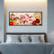 Full Embroidery DIY Canvas Print 11CT Cross Stitch Flowers Fishes Wall Decor Kit