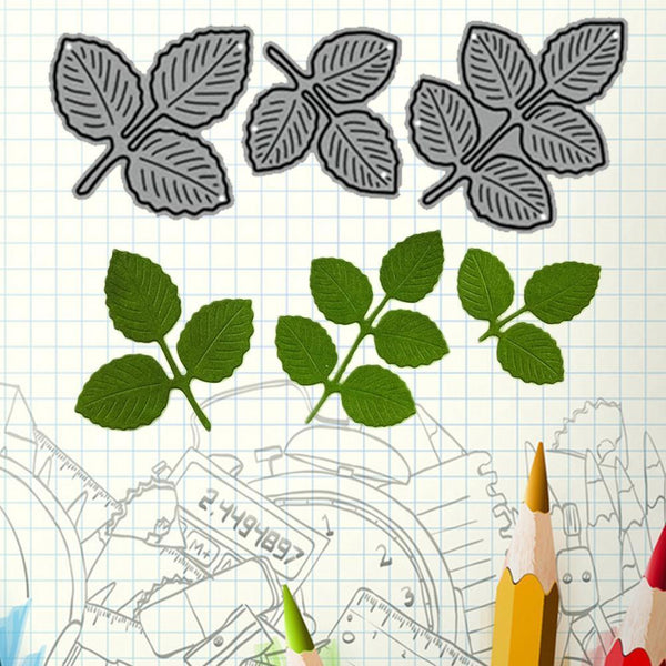1x Metal Cutting Dies Rose Leaves Cutting Dies Stencil Cards Album X9I7