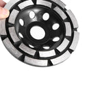 Diamond Segment Grinding Cup Wheel Disc 2 Row Stone Brick Grinder (115mm) Newly