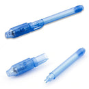 2 in 1 Luminous Light Invisible Ink Pen UV Kids Drawing Magic Pens (Blue) Newly