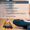 Orgonite Pyramid Amethyst Peridot Gather Fortune Expel Evil Forces Jewelry Gift