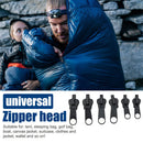 6pcs Zipper Sliders Fix Zipper Repair Replacement for Tent Clothes Sleeping