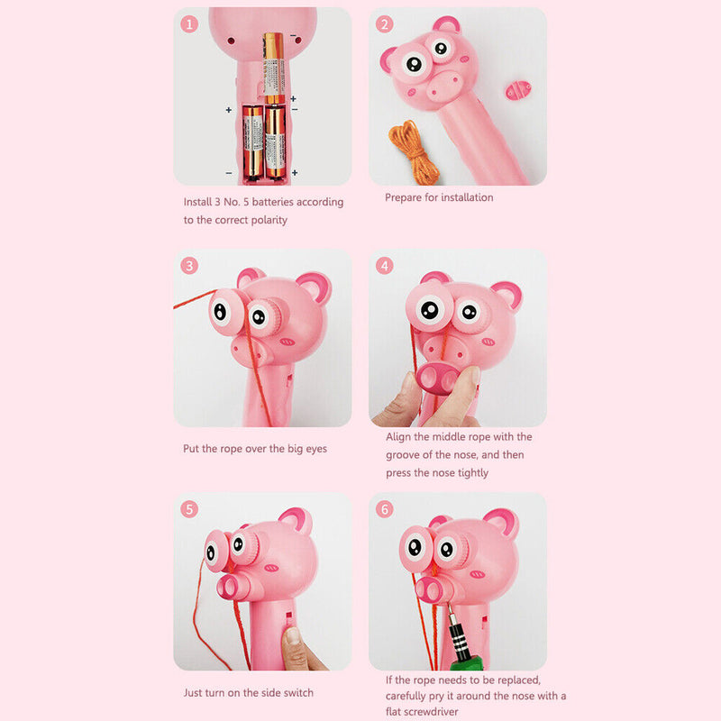 Children Toys Rope Launcher Stress Relief Flying String Christmas Gift for Kids