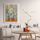 Home Flower Oil Paint By Numbers Kits Canvas Picture DIY Home Decoration Gift