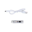 Mini Keychain Flashlight Pocket Torch Lamp USB Emergency Hiking Light (1pc)