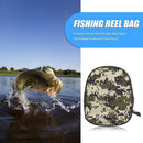 Digital Camo Portable Fishing Reel Bag Protective Case Bag Fishing Accessories