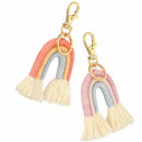 Charms Keychain Keyring Car Keyring Holder Bohemian Rainbow Keychain Tassel