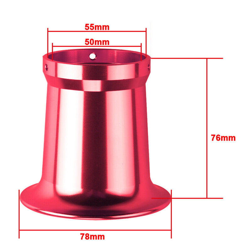50mm Aluminum Alloy Velocity Stack for PWK 21/24/26/28/30mm Carb (Red) Newly