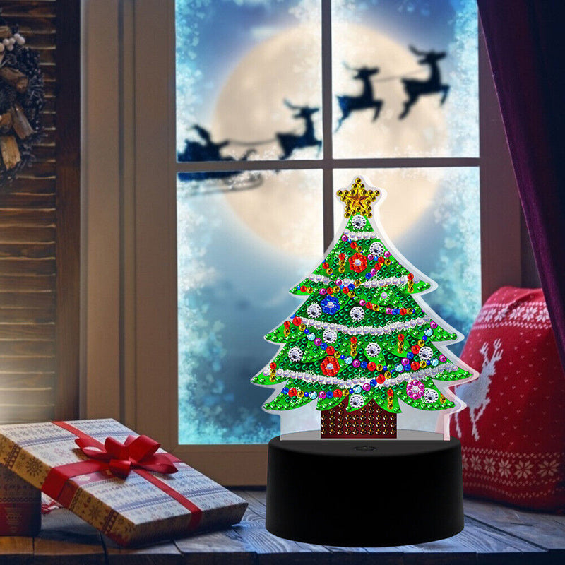 DIY LED Special Shaped Diamond Painting Light Needlework Embroidery Home Lamp