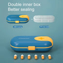 2 In 1 Plastic Medicine Organizer Detachable Separate Opening Closing for Travel