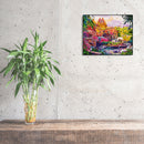 Hand Painted DIY Painting By Numbers Kits Animals Oil Canvas Mural Arts Craft