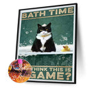 Cow Cat Poster Diamond Painting Kits Full Round Drill Wall Decor Art Craft