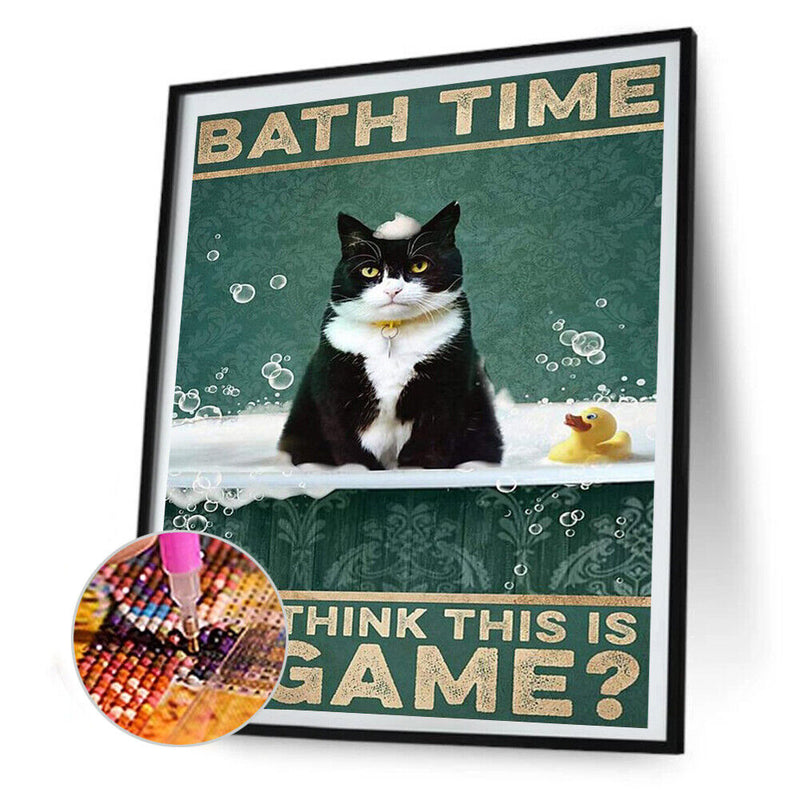 Cow Cat Poster Diamond Painting Kits Full Round Drill Wall Decor Art Craft