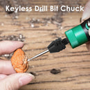 1pc 0.3-6.5mm Keyless Drill Chuck Adapter Impact Hex Shank Driver Tool (S) Newly