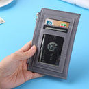 Women PU Leather Mini Credit Card ID Card Multi-slot Card Holder Fashion Wall