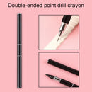 Dual Heads Gem Picking Point Drill Pen Diamond Painting Wax Pencil (Black) Newly