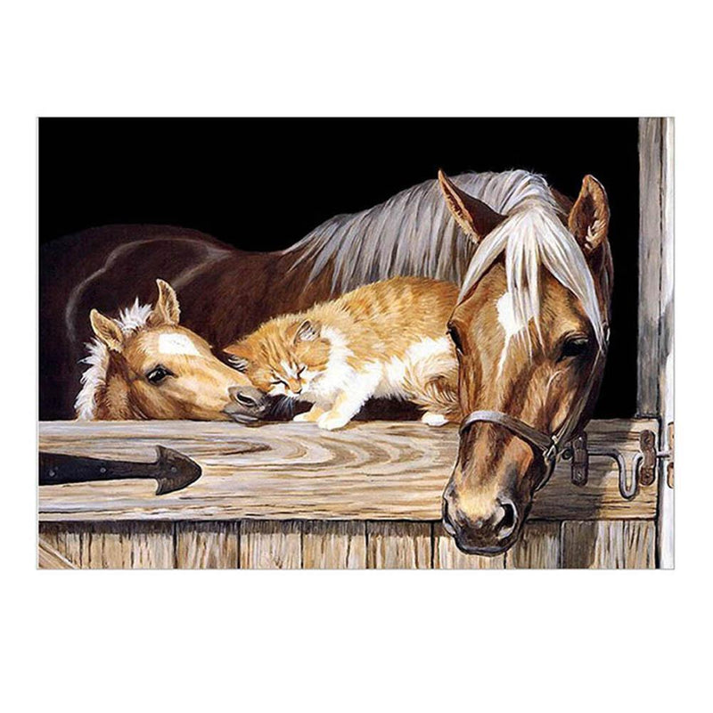 5D Horse Diamond Embroidery Painting Rhinestone Cross Stitch Home Decor