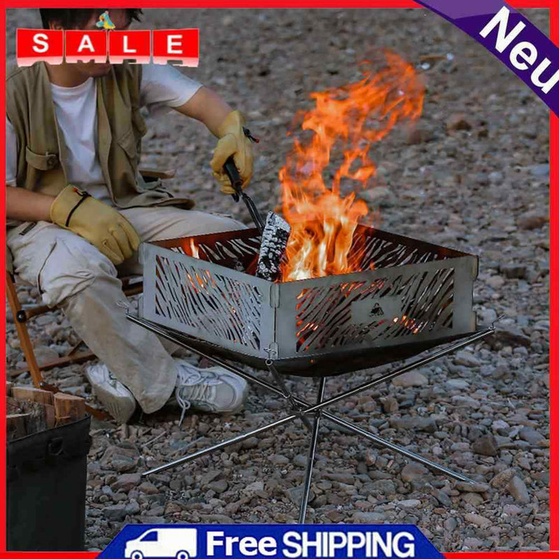 Outdoor gas stove windscreen stainless steel camping campfire stove windscreen