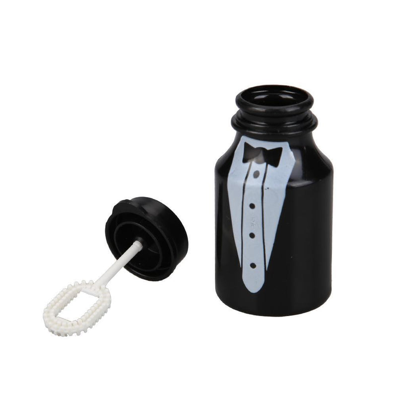 Shower Bubbles Maker Empty Bubble Soap Bottles Wedding Decor (Groom Suit) Newly