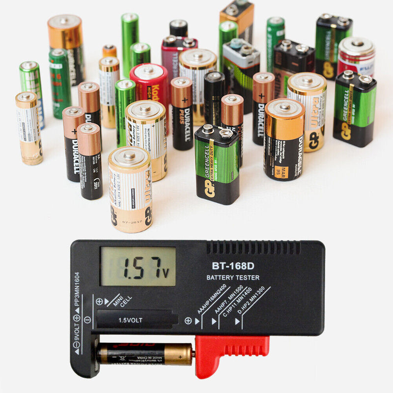 BT-168 Battery Capacity Tester Checkered Load Analyzer Display Check Detect