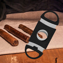 Pocket Size Cigar Cutter Stainless Steel Guillotine Double Cut Blade Scissors
