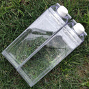 BPA Free Sport Water Bottle Transparent Milk Box Drinking Cup Drink Jug