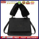 Lady Casual Scrub PU Shoulder Crossbody Bags Plush Handle Travel Clutches Totes