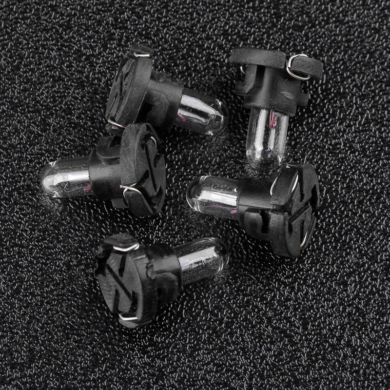 5PCS T4 12V Car Auto Interior Instrument Light Bulbs Dashboard Lamp Warm Light
