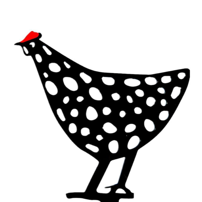 Acrylic Hollow Chicken Ornaments Backyard Lawn Stakes Yard Art Decor (D)