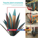 Metal Blue Tequila Sculpture DIY Agave Plant Garden Statue Outdoor Decor