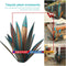 Metal Blue Tequila Sculpture DIY Agave Plant Garden Statue Outdoor Decor