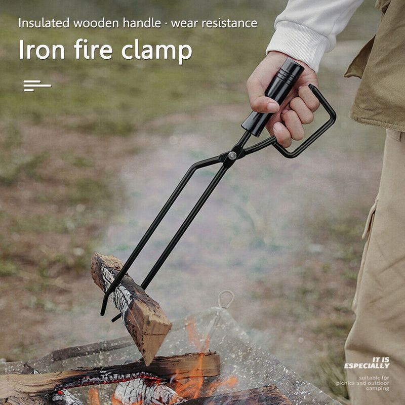 Charcoal Clamp Lightweight Cookfire Pliers Clip Picnic Kitchen Cookware Tool