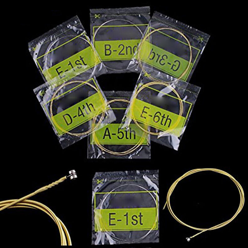 1 Set Acoustic Guitar Strings String Set Steel Core Super Light Newly