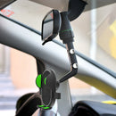 Car Phone Holder 960 Rotatable Rearview Mirror Hanging Bracket (Green) Newly