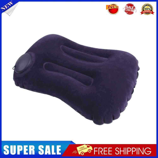 #A Travel Pillows Press Type Air Inflatable Portable Car Rest Pillows Neck Cushi