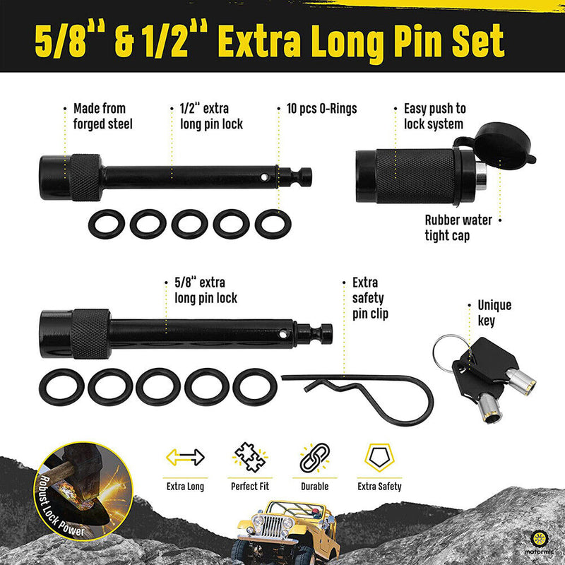 Professional Trailer Hitch Anti-theft Trailer Hitch Pin Coupler Kits with Key