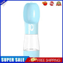 Portable Pet Water Bottle Dog Outdoor Leakage Proof Dispenser Feeder (Blue)