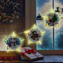 Diamond Painting LED Hanging Star Lights Christmas Tree Ornament Pentagram Light