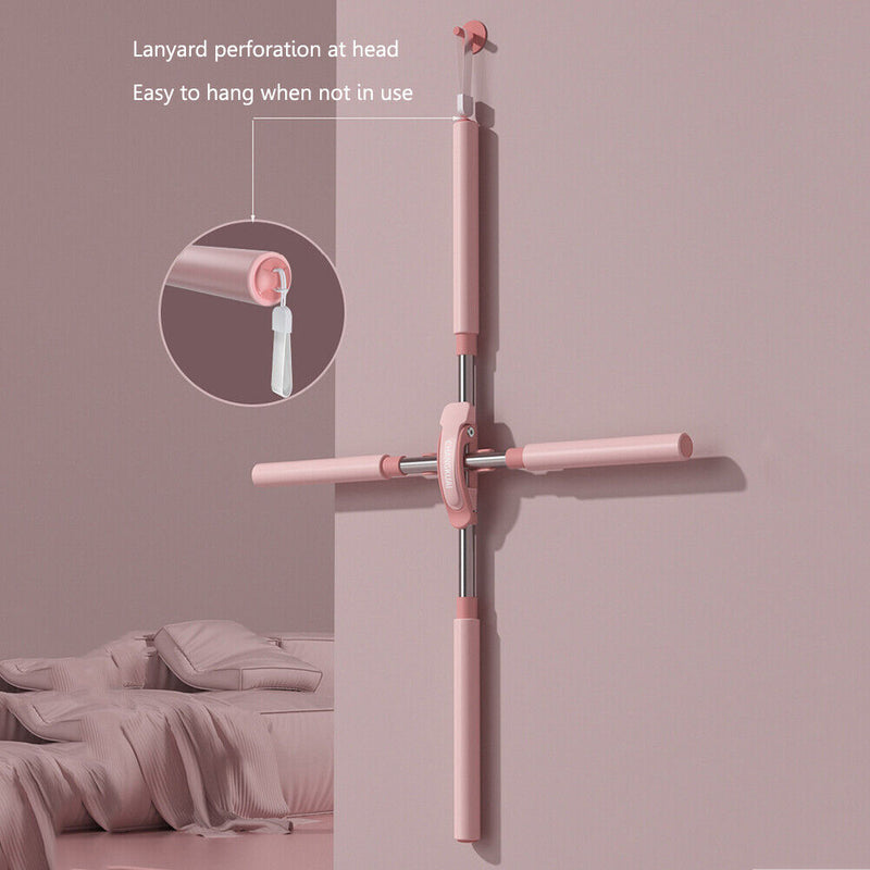 Yoga Hunchback Posture Corrector Cross Open Back Correction Stick (Pink)