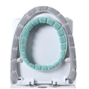 Winter O-Shaped Warmer with Handle Pad Cushion Toilet Seat Cover Closestool Mat