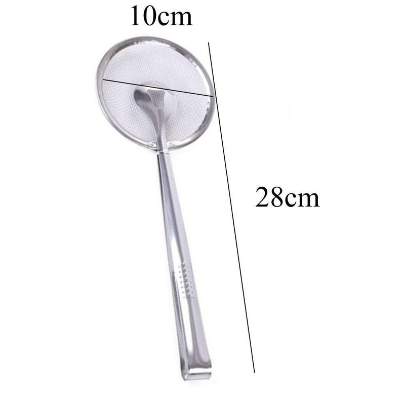 Drumsticks Oil-Frying Stainless Steel Filter Spoon Strainers Food Clip Colander