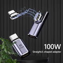 40Gbps Type-C Female to Type-C Male 100W Charging Magnetic Adapter (Elbow)