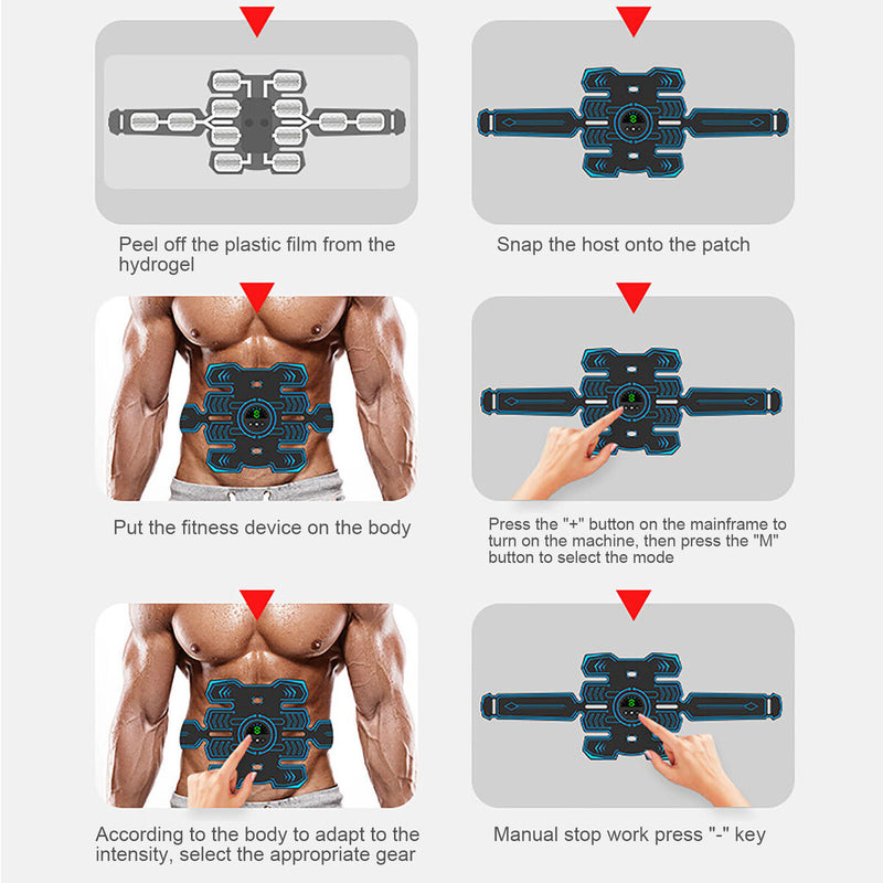 Abs Stimulator Muscle Toner Abdominal Stimulating Belt Training Equipment