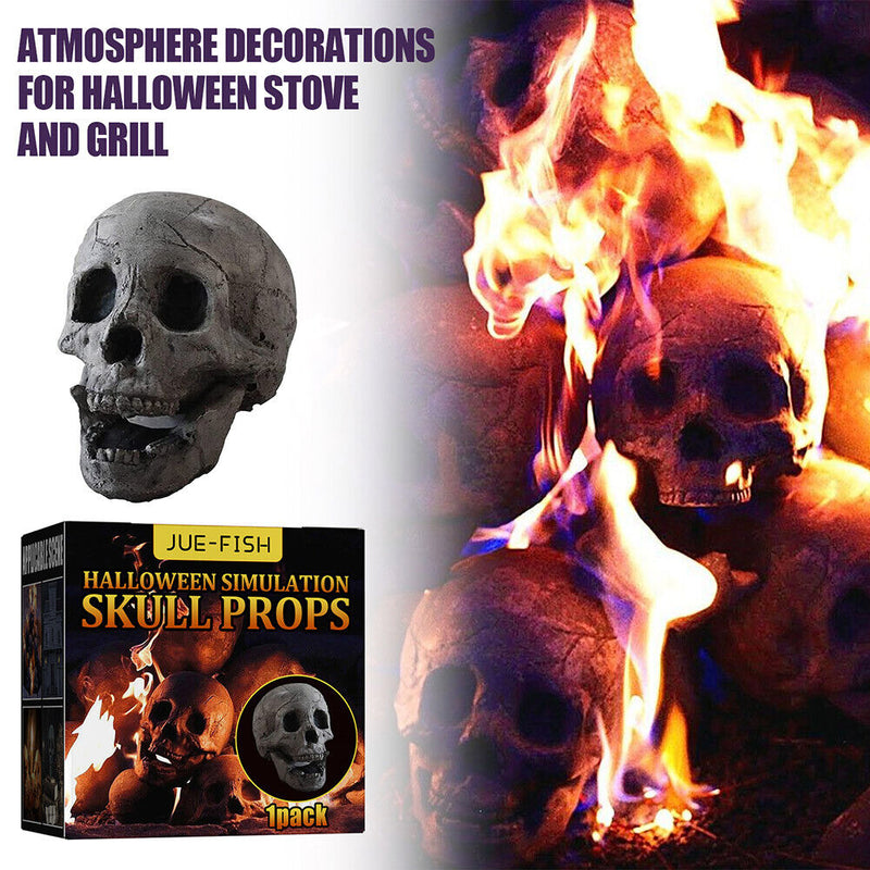 Fire Pit Skeleton Home Accessorie Stove Skeleton Props for Haunted House De