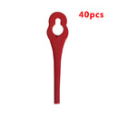 40pcs Cordless Grass Trimmer Strimmer Garden Plastic Blade Electric Lawn Mowe