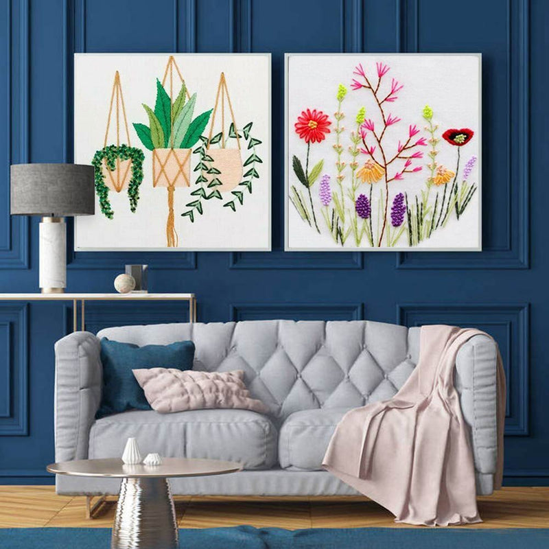 Decoration DIY Cloth Threads Tools Cross Stitch Suits Embroidery Starter Kit