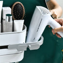 Self-adhesive Storage Rack Bathroom Organizer Hairdryer Shelf Hair Dryer Holder