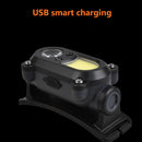 COB LED Headlamp Waterproof Headlight 6 Mode USB Sensor Head Lamp for Outdoor